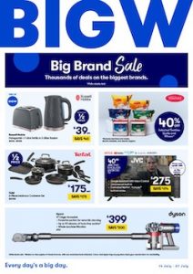 Big W Big Brand Sale July 2022