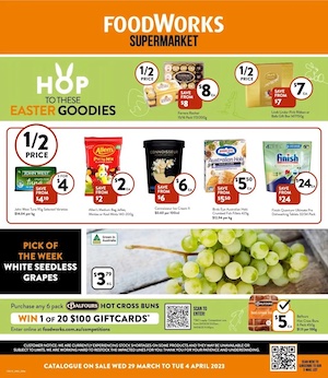 Foodworks Catalogue Easter 29 Mar - 4 Apr 2023