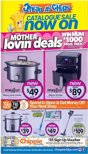 Cheap As Chips Catalogue Mother's Day 10 - 16 May 2023