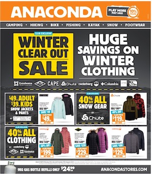 Anaconda Winter Clear Out 31 Jul - 13 Aug 2023